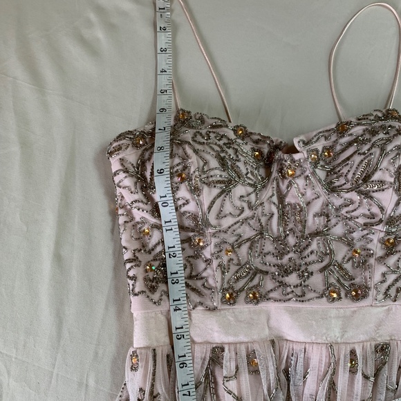 Aidan Mattox Embellished Tulle Maxi Dress Size 10 - Picture 11 of 16